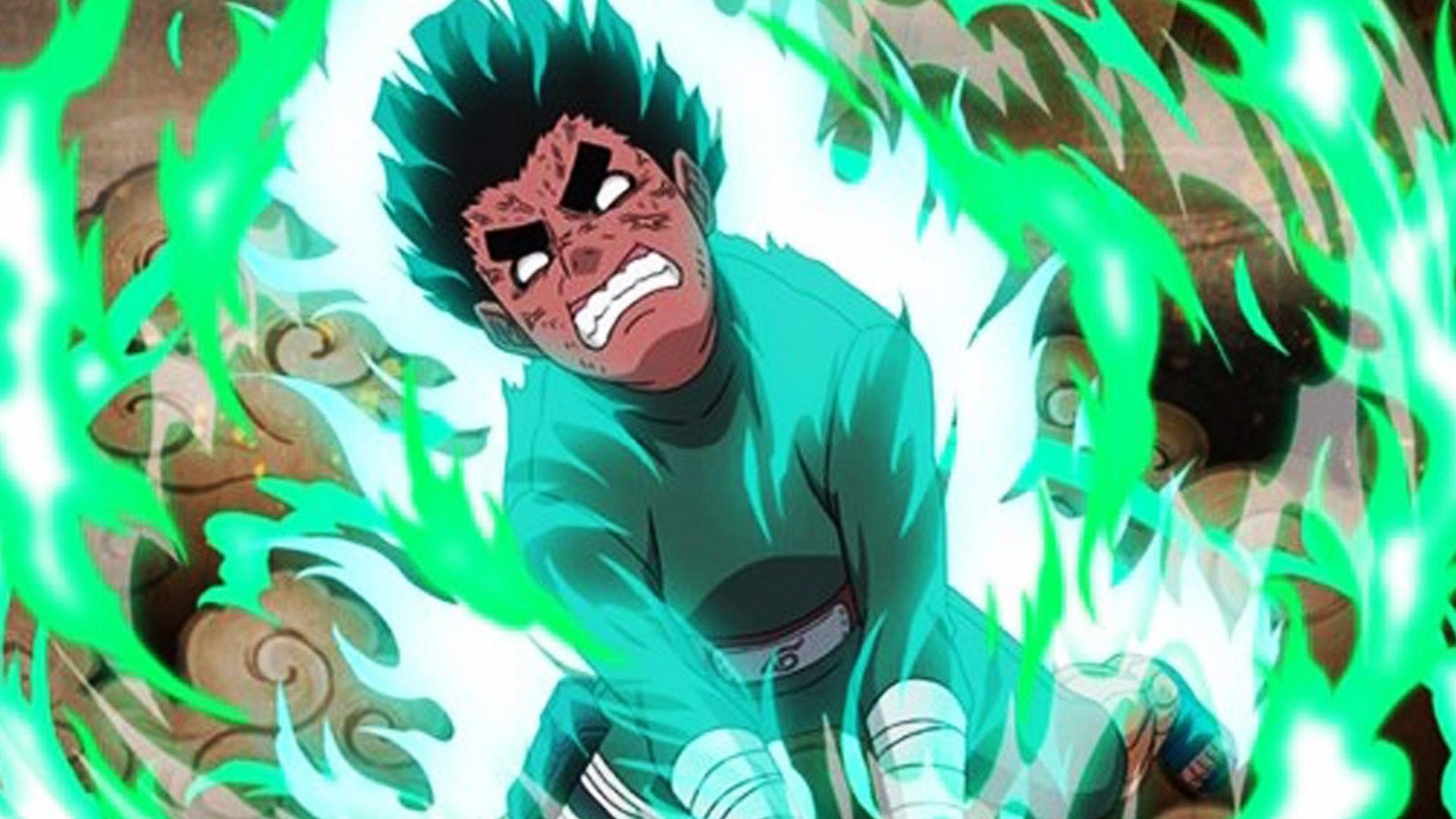 Rock Lee in Six Gates Release Mode (Image via Studio Pierrot)