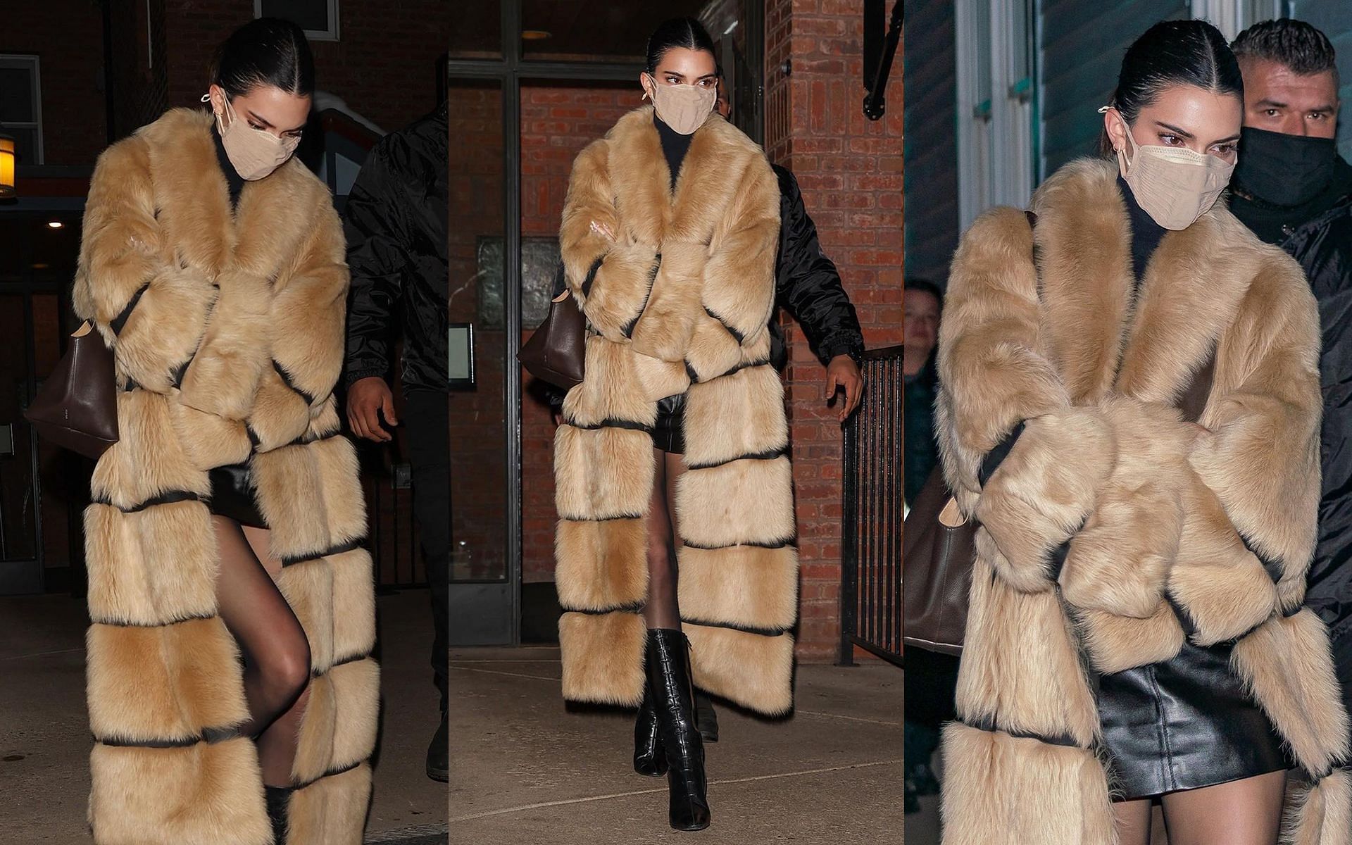 Kendall Jenner has been criticized for wearing fur coat (Image via Instagram/JustJared)