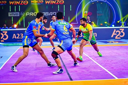 Monu Goyat will be in action for the Patna Pirates tonight in the Triple Panga of Pro Kabaddi 2021 (Image: Pro Kabaddi/Facebook)