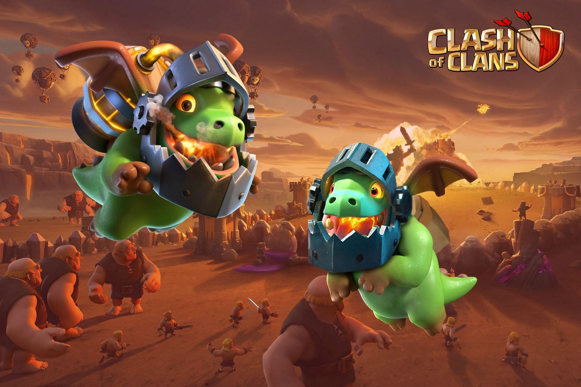 Unlock the Inferno Dragons in Clash of Clans (Image via Sportskeeda)