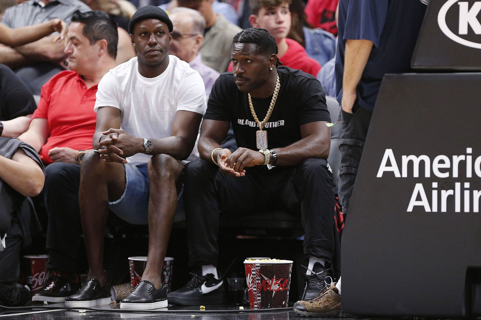 AB at the Memphis Grizzlies v Miami Heat NBA game