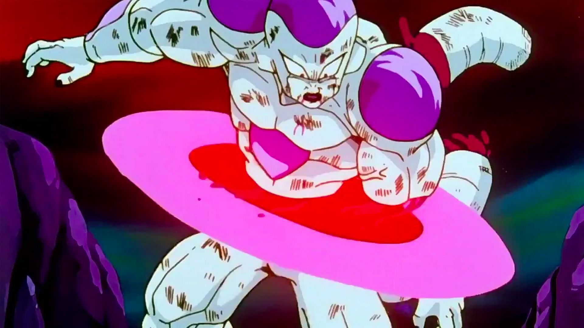 Frieza cut in half (Image via Toei Animation)