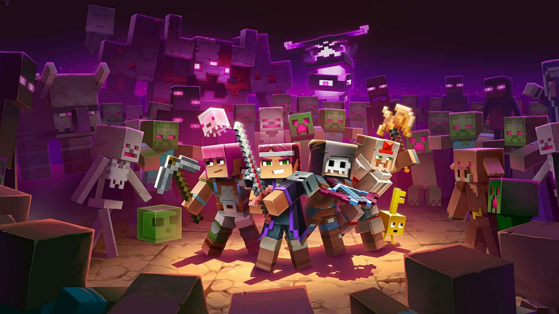 Minecraft Dungeons has a lot to offer for action RPG fans (Image via Mojang)