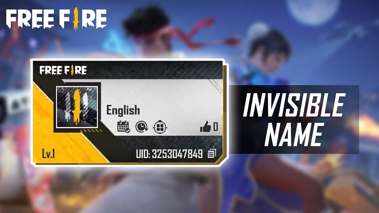 Getting invisible names is one of the tricks that players can incorporate (Image via Free Fire)