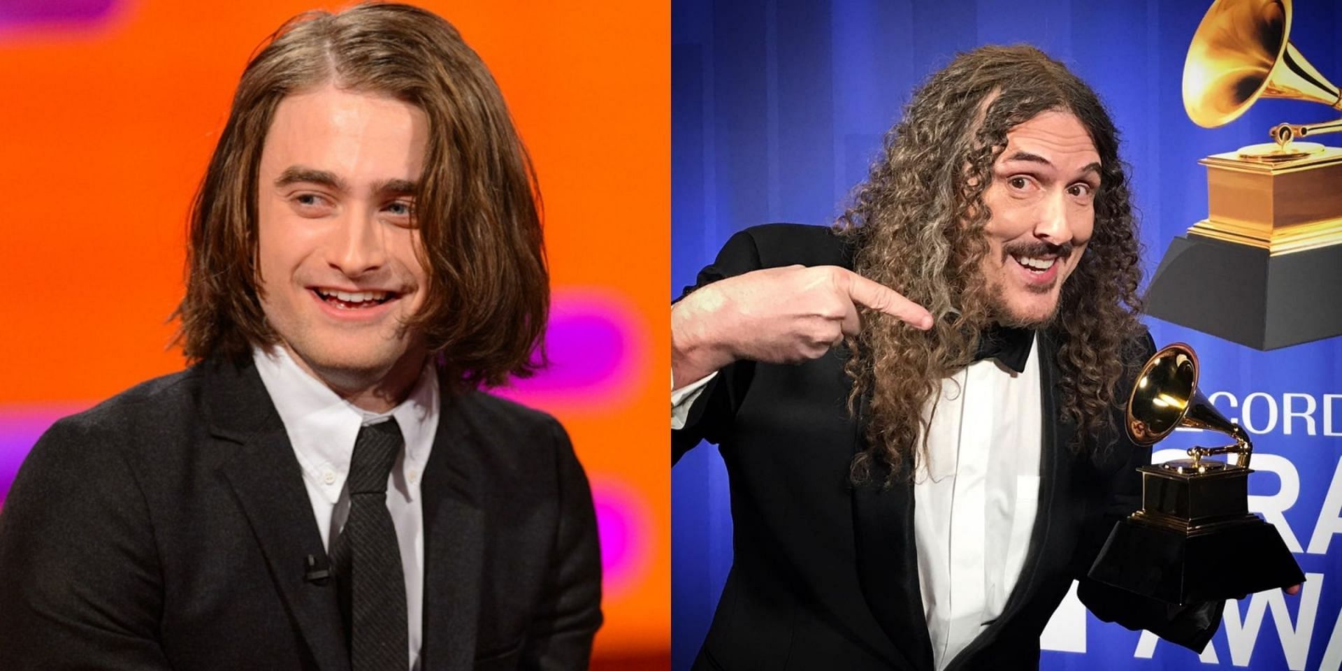 Daniel Radcliffe and &quot;Weird Al&quot; Yankovic (Image via The Graham Norton Show/BBC, and weirdal/Facebook)
