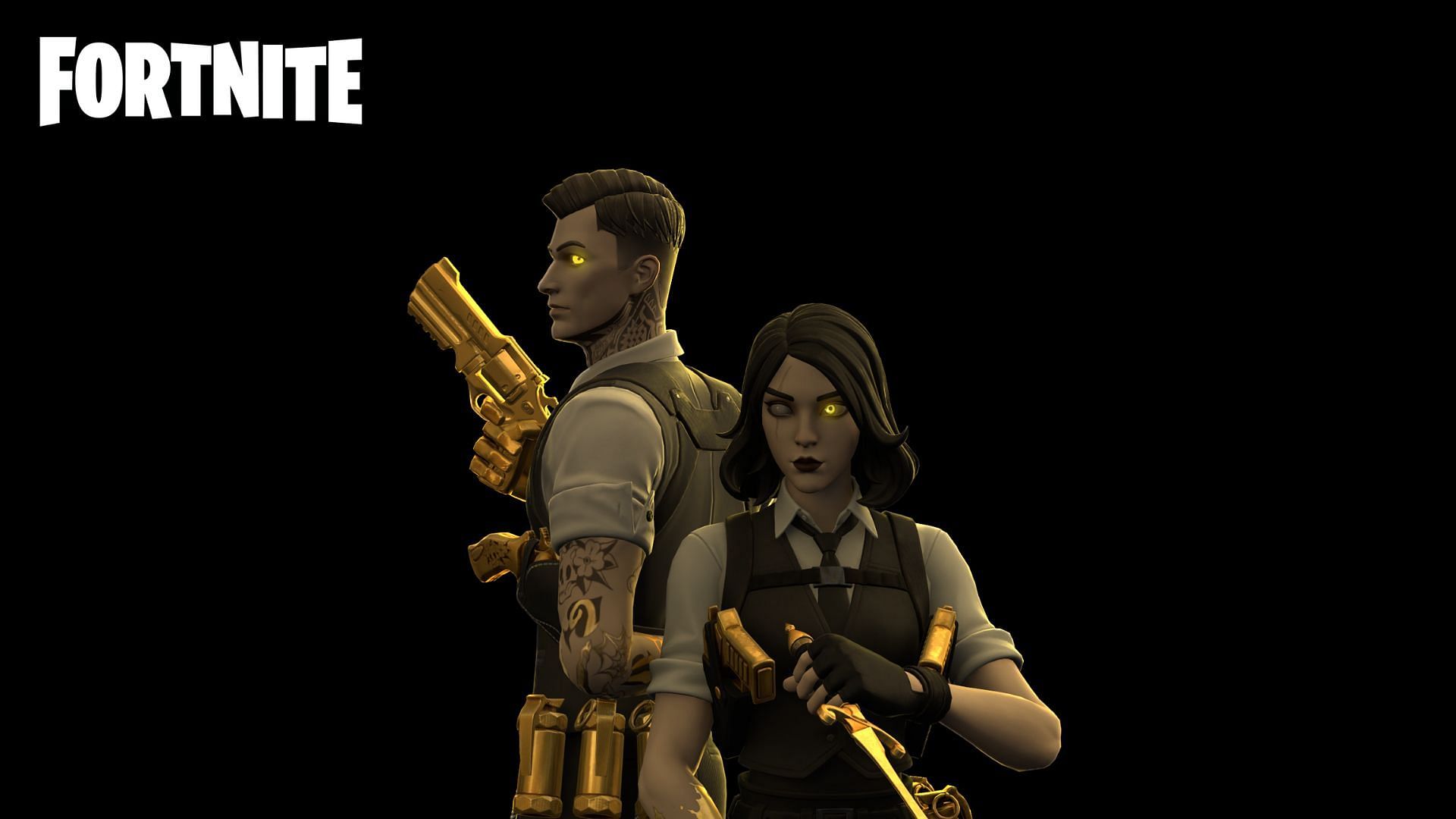 Midas and Marigold are a Fortnite couple (Image via Sportskeeda)