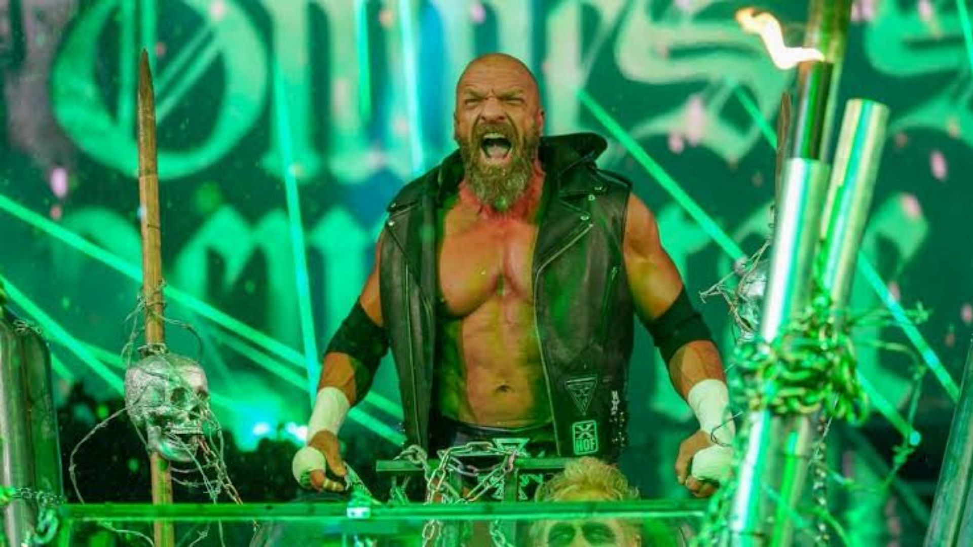 Triple H making his WrestleMania entrance