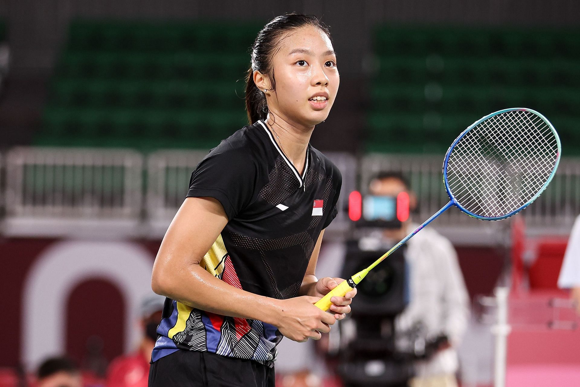 Yeo Jia Min of Singapore in action at the Tokyo Olympics