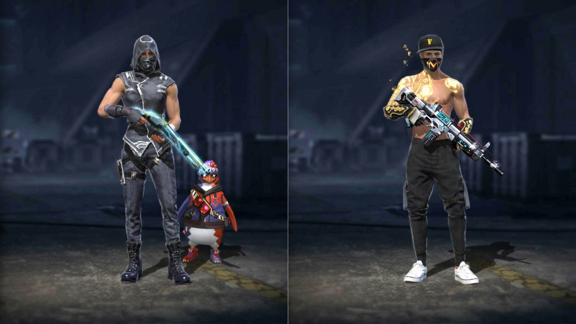 Comparing Raistar vs Daddy Calling (Image via Free Fire)