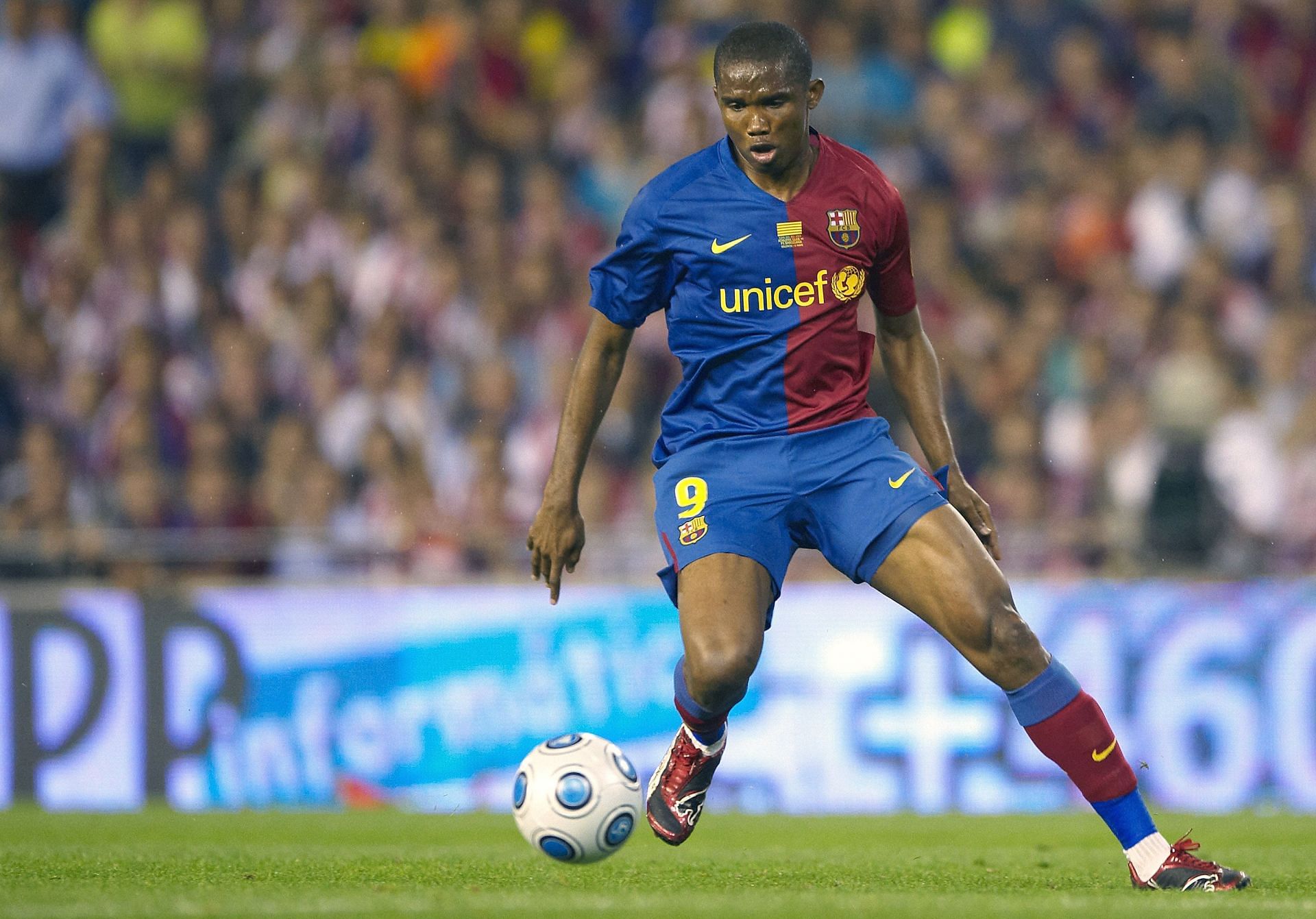 Samuel Eto&#039;o is the only player to win back-to-back trebles