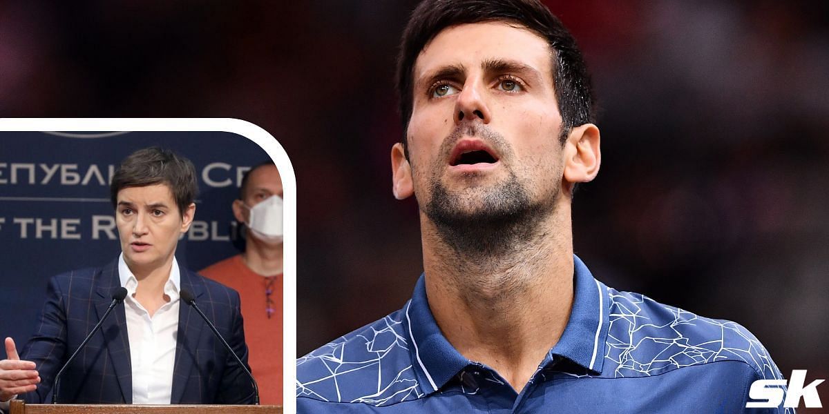 Novak Djokovic and Ana Brnabic (Source: Ana Brnabic/Instagram)