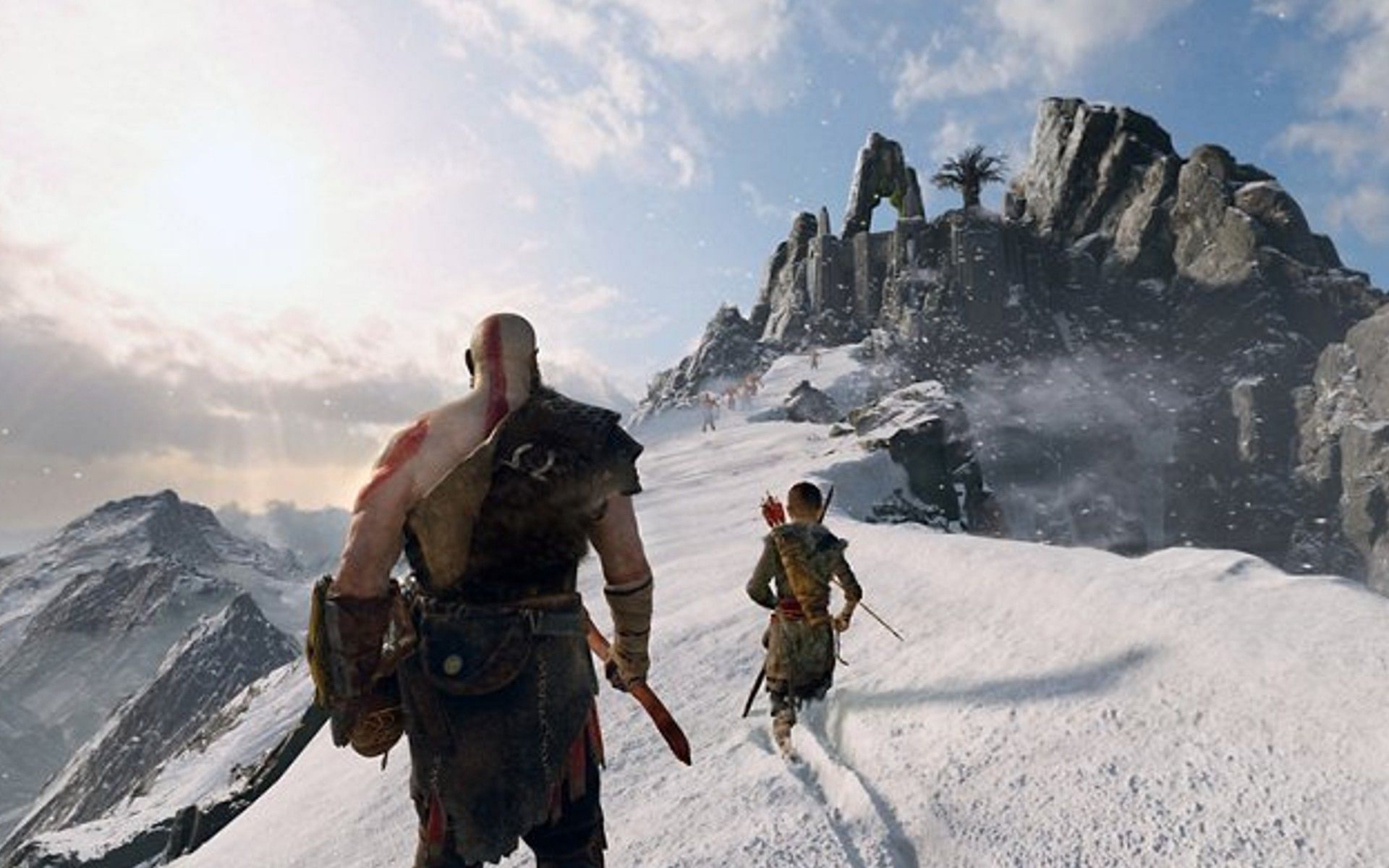The son of Kratos has quite the bloodline (Image via Sony)