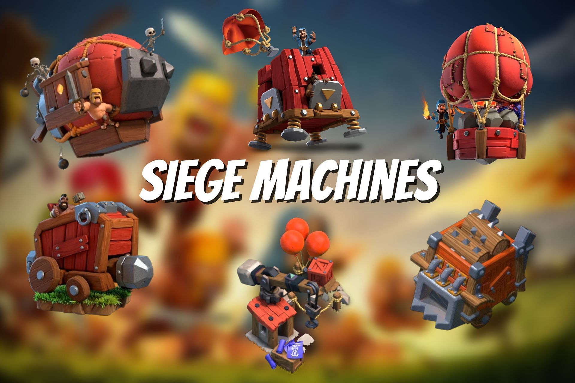 Battle using Siege Macines in Clash of Clans (Image via Sportskeeda)