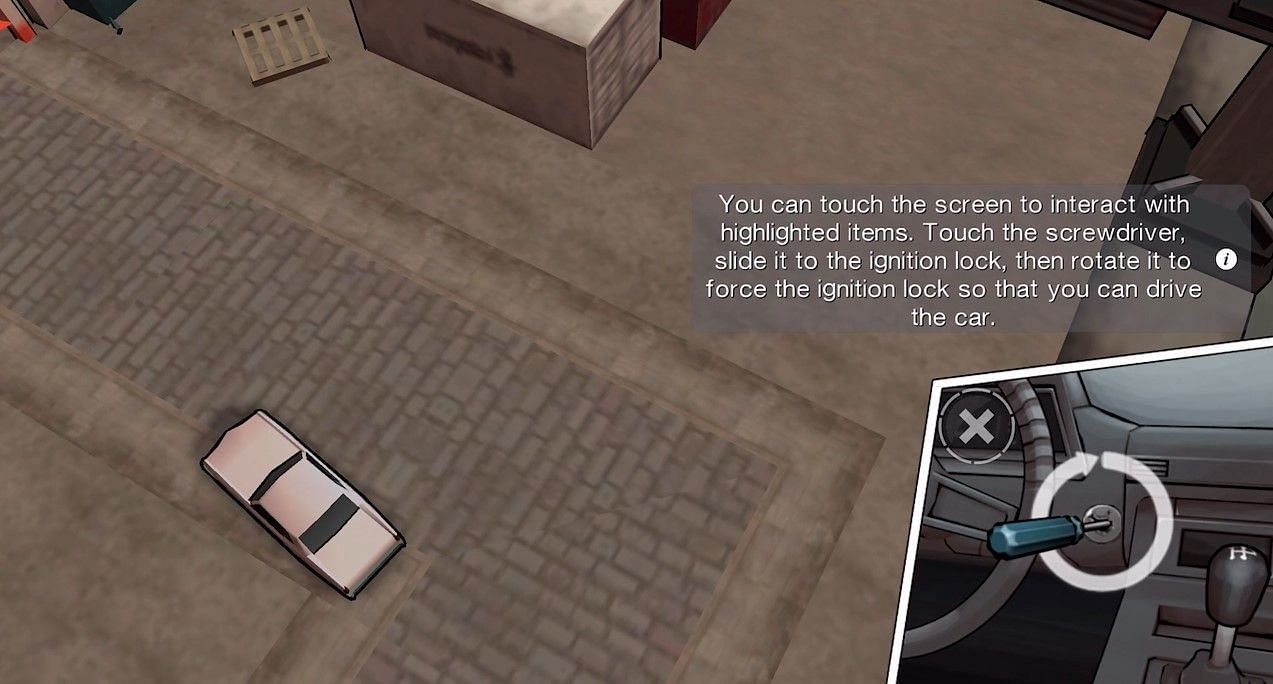 An example of a player trying to start up a car (Image via Rockstar Games)