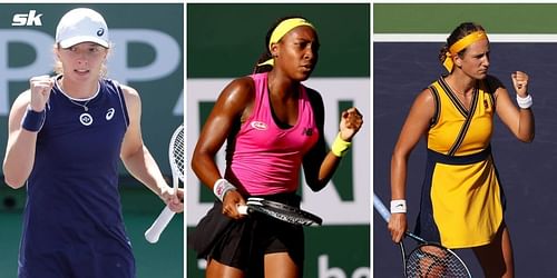 (L-R): Iga Swiatek, Coco Gauff & Victoria Azarenka were the stars of the show on Day 3 of Adelaide International