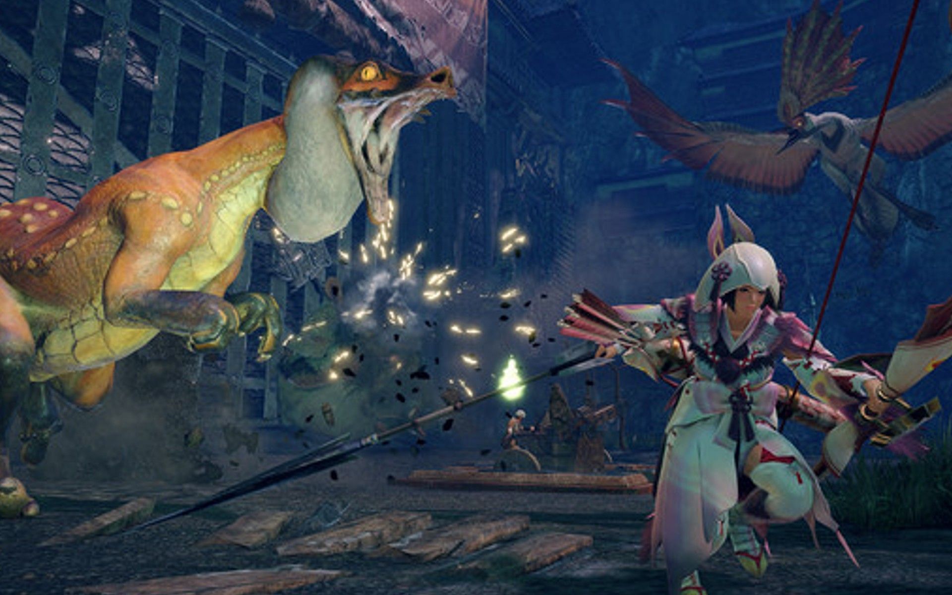 Players need to hide to create specific armor.  (Image via Capcom)