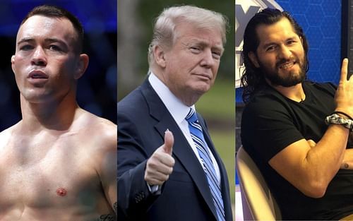 Colby Covington(L) Donald Trump(M) Jorge Masvidal(R) [Credits:@gamebredfighter]