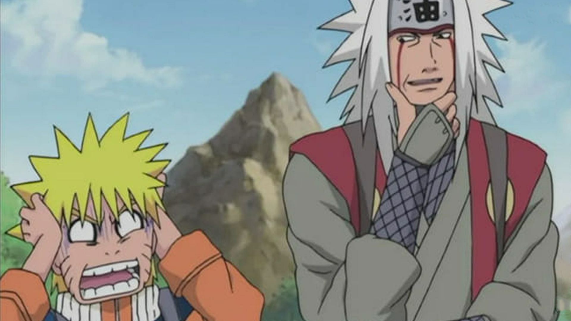Naruto and Jiraiya (Image via Viz Media)