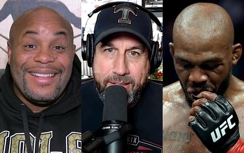 L-R: Daniel Cormier, John McCarthy, and Jon Jones