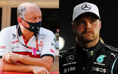 Frédéric Vasseur and Valtteri Bottas (Via formula1.com)
