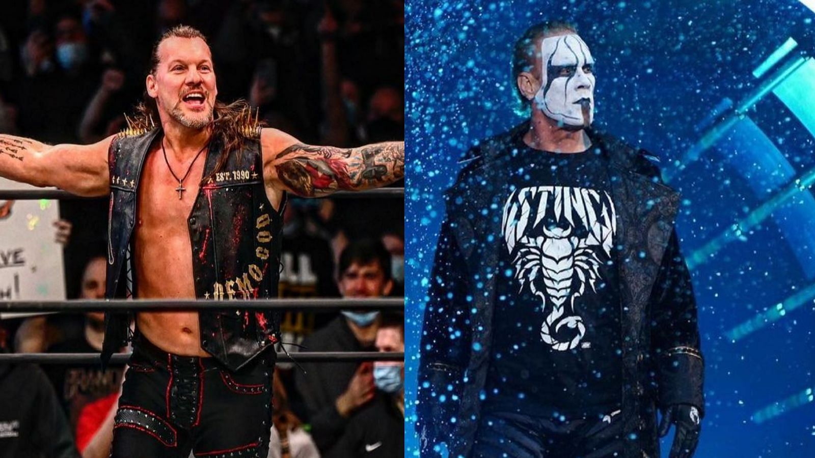 Chris Jericho (left), Sting (right).