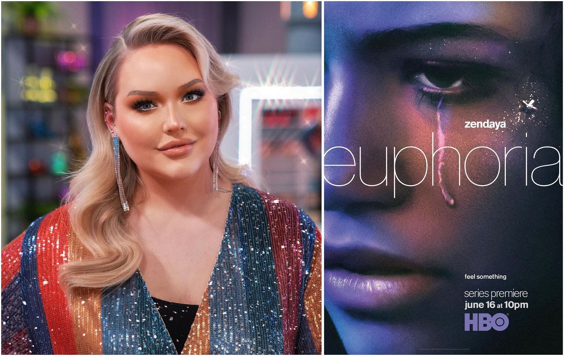 NikkieTutorials made a surprise cameo in HBO show Euphoria (Image via nikkietutorials and zendaya/ Instagram)