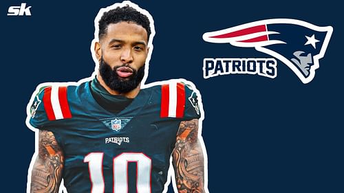 Odell Beckham Jr in a New England Patriots jersey