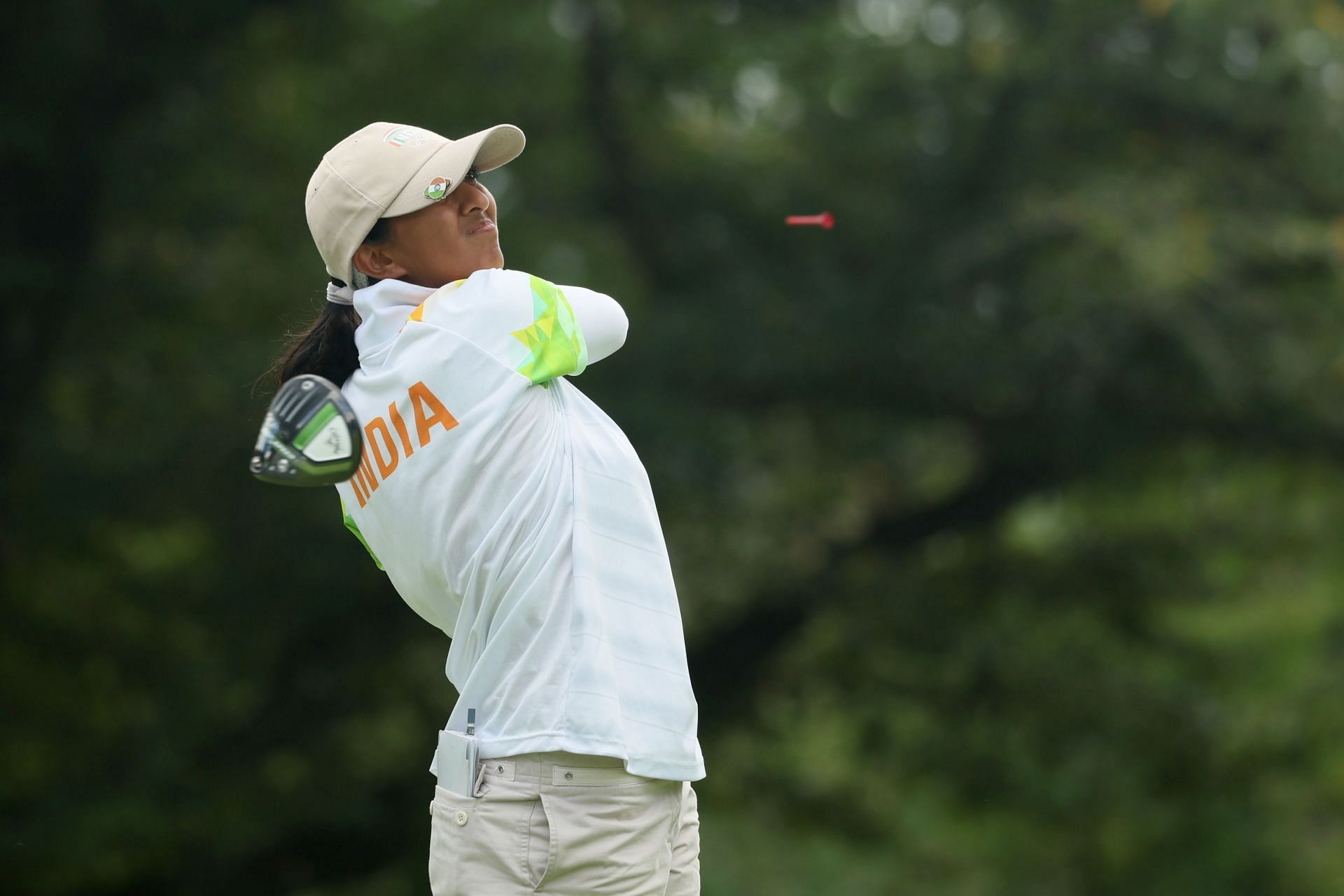 Aditi Ashok at the Tokyo Olympics earlier this year. (PC: Getty Images)