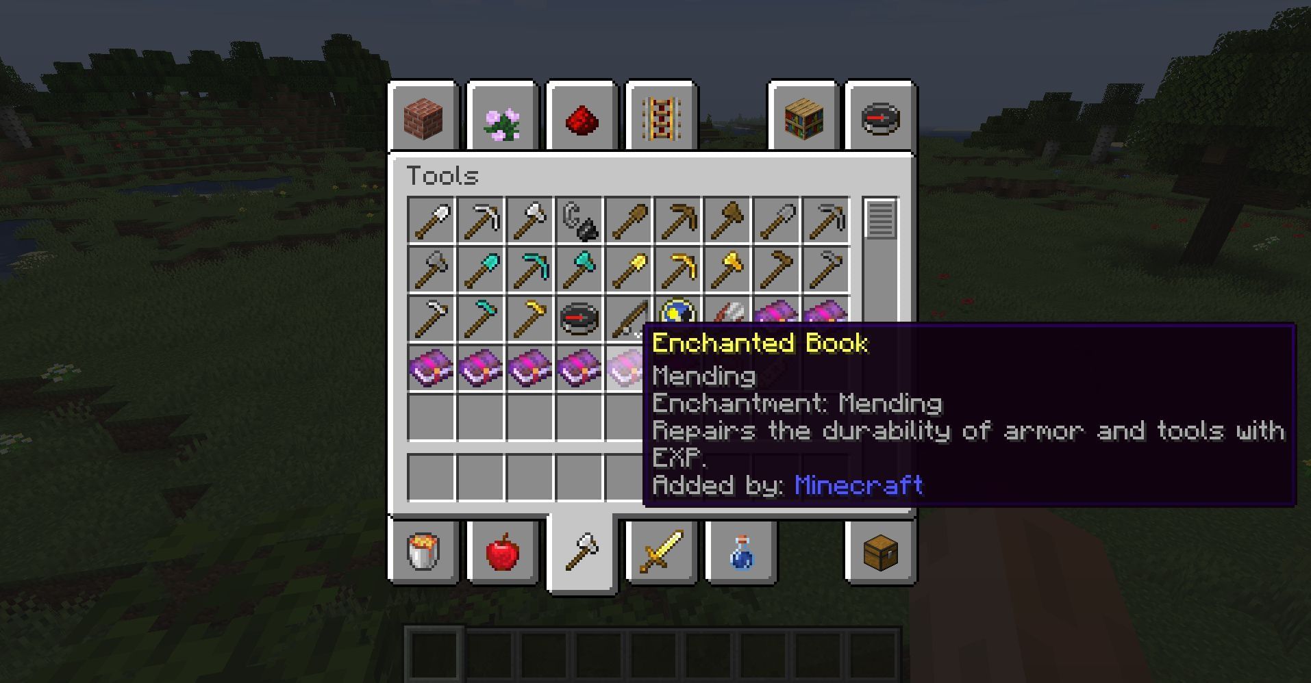 Enchantment Descriptions is helpful for picking the right enchantments (Image via Mojang)