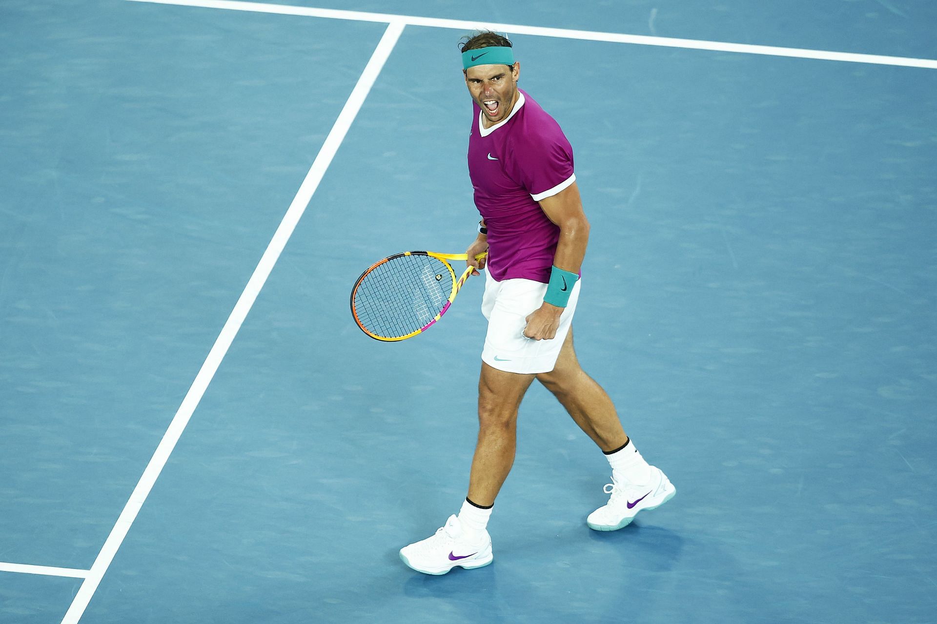 Nadal at the 2022 Australian Open.