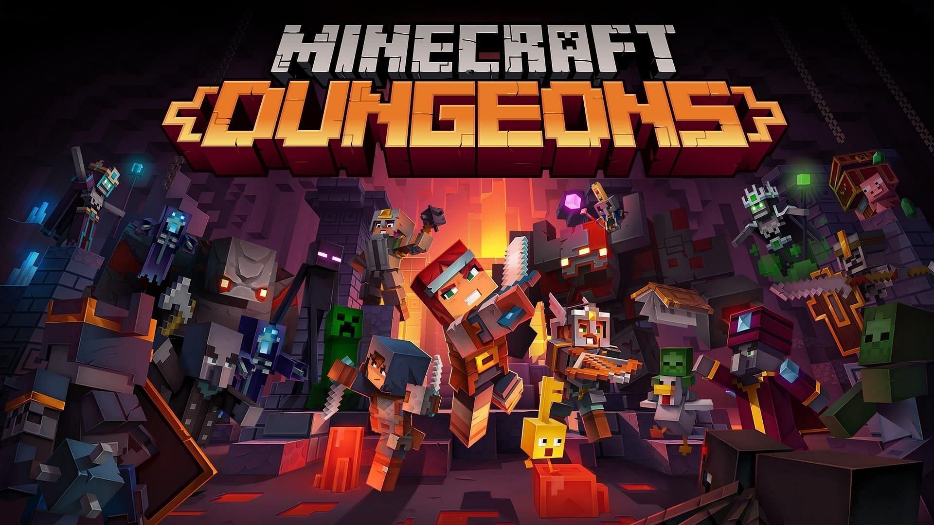 Minecraft Dungeons هي لعبة عرضية (الصورة من Mojang)