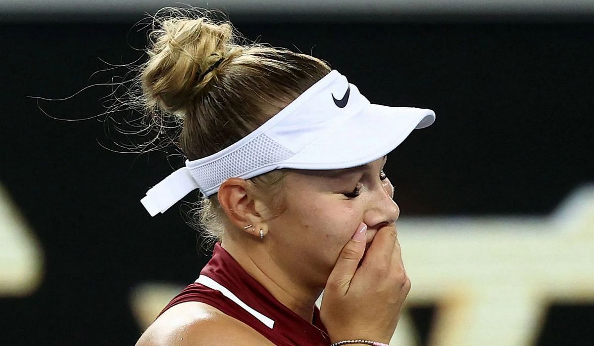 Amanda Anisimova upset Naomi Osaka at the 2022 Australian Open.