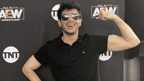 Tony Khan flexing his muscles at an AEW press event