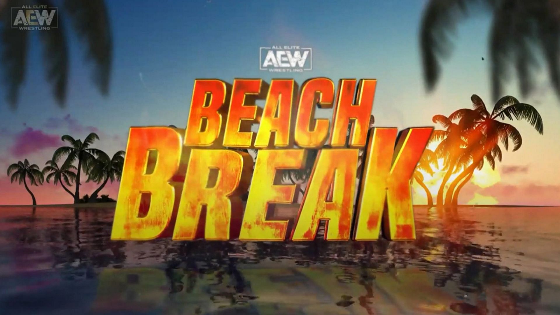 The AEW &quot;Beach Break&quot; logo
