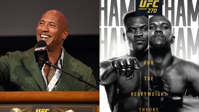 Dwayne 'The Rock' Johnson gives his opinion on Francis Ngannou vs. Ciryl Gane heavyweight title bout