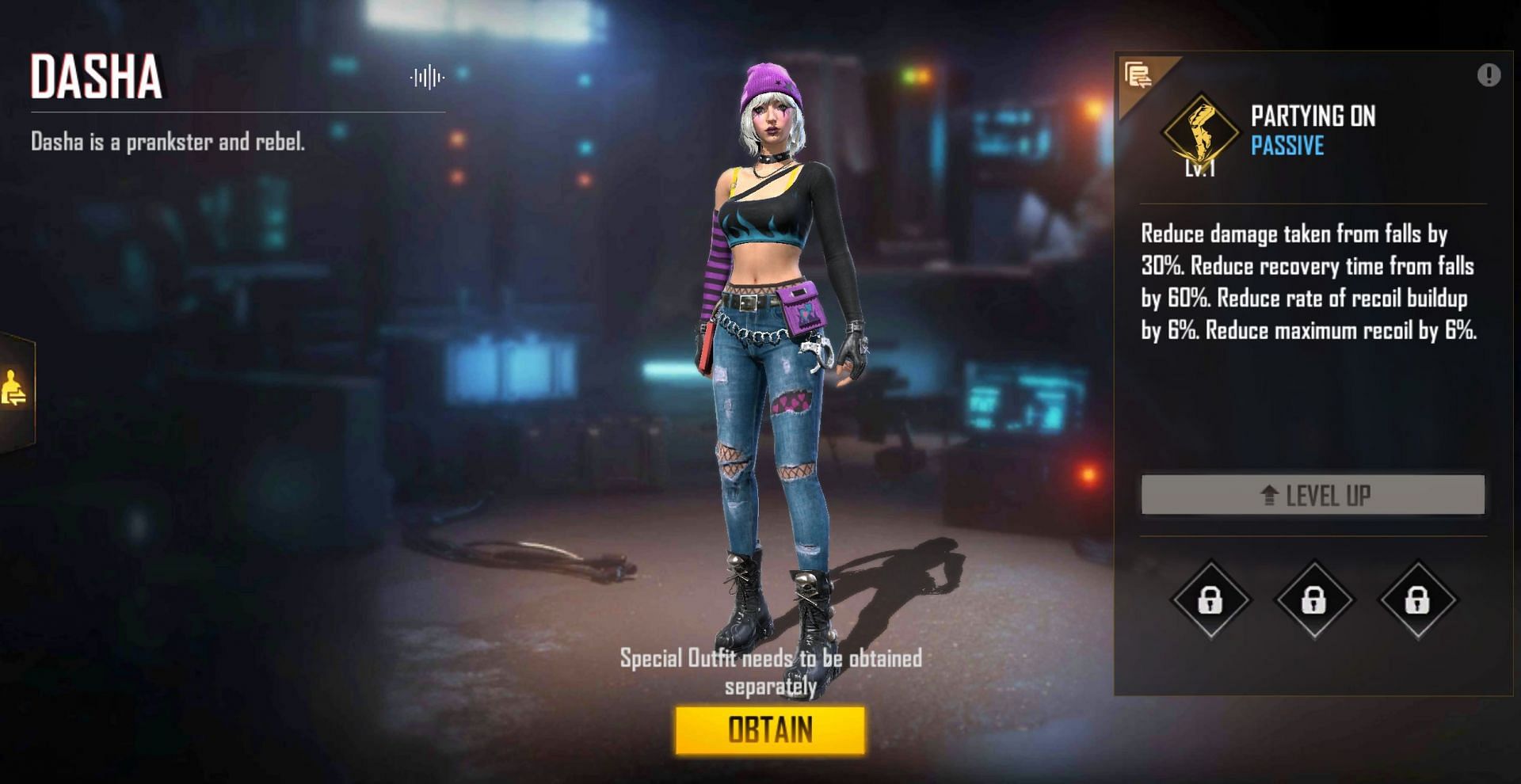 Dasha - Partying On (Image via Free Fire)