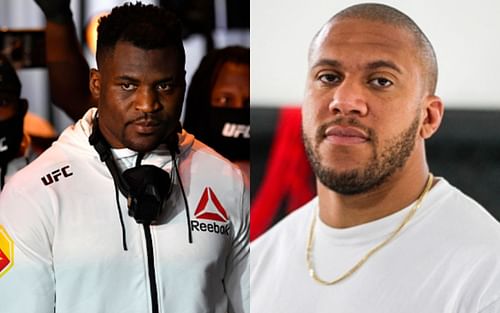 Francis Ngannou (left); Ciryl Gane (right)