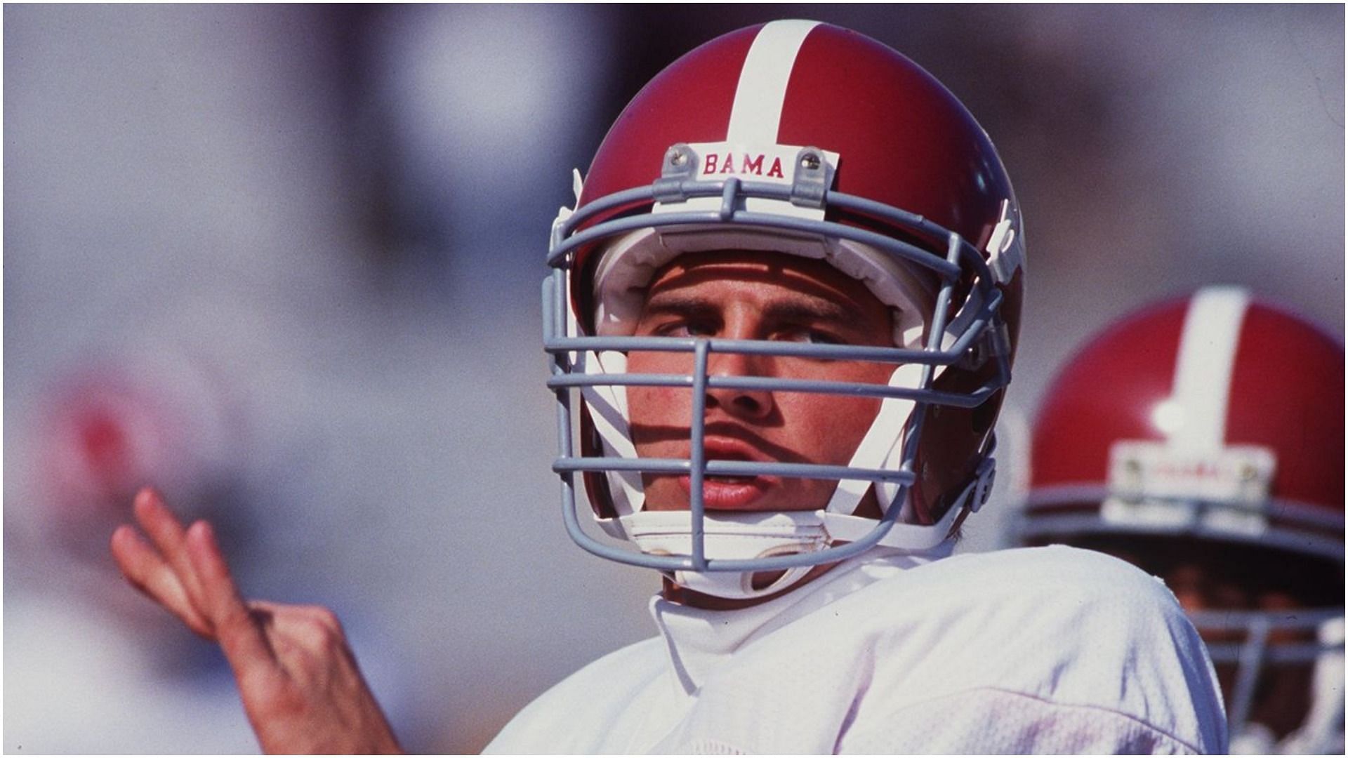 Jay Barker was playing for the Crimson Tide (Image via Getty Images/Joe Patronite)