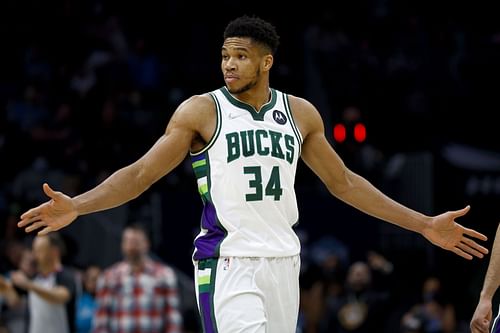 Giannis Antetokounmpo of the Milwaukee Bucks.