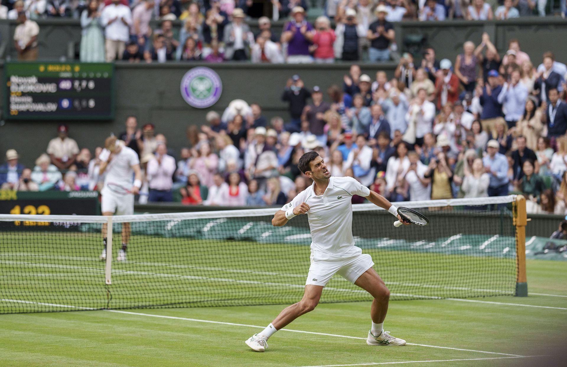 Novak Djokovic at the Wimbledon Championships 2021