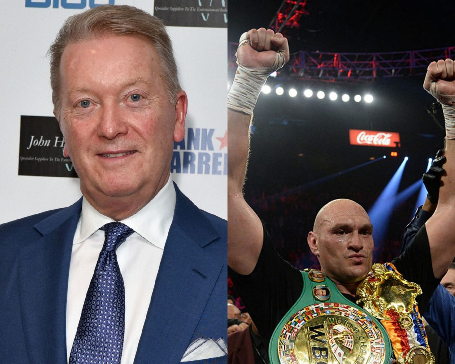 Frank Warren (left) and Tyson Fury (right)