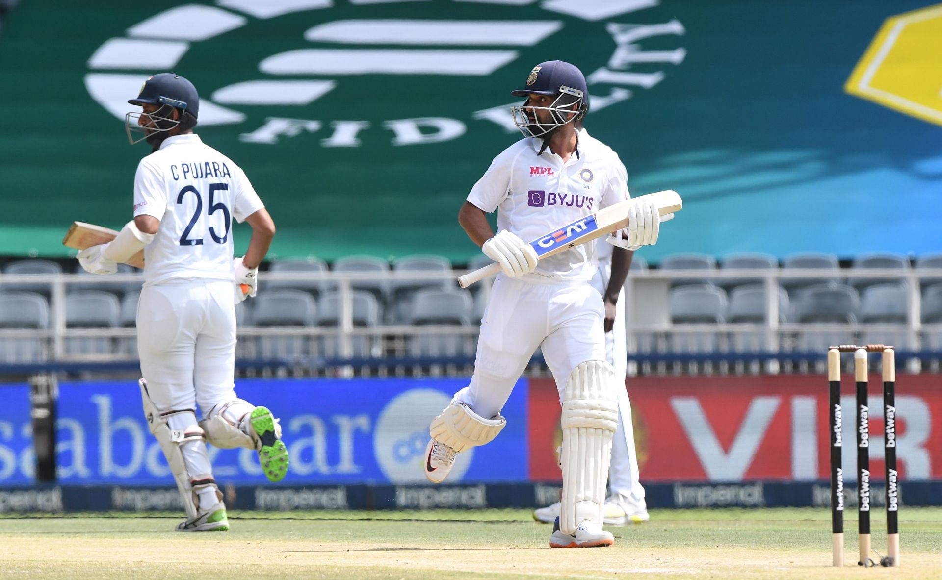 Have Cheteshwar Pujara (left) and Ajinkya Rahane played their last Test for India? Pic: Getty Images