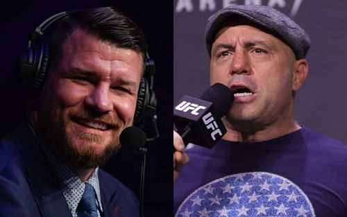 Michael Bisping (left); Joe Rogan (right)