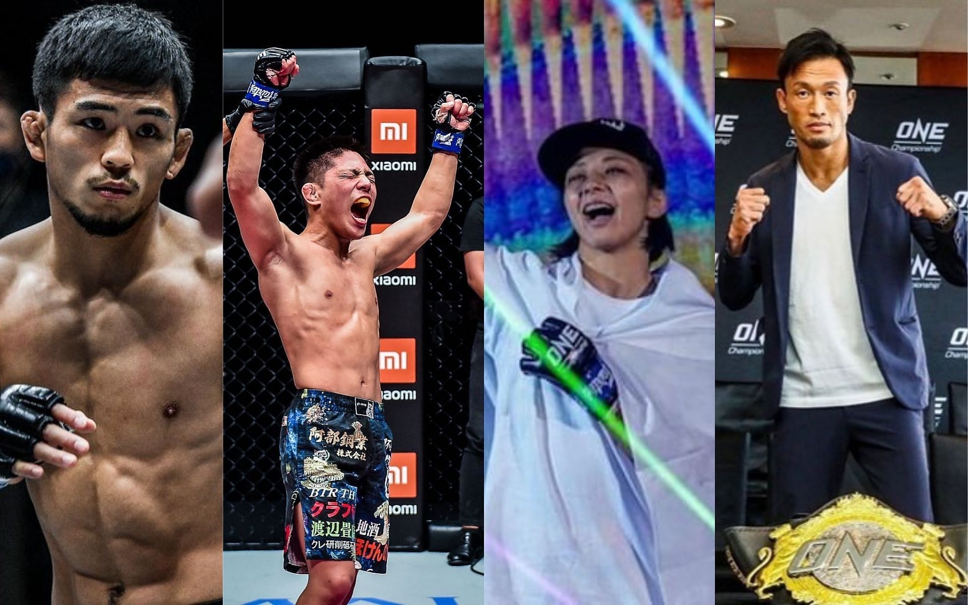 ONE Championship&#039;s Hiroba Minowa (second from left) lauds compatriots&#039; rise up promotion&#039;s ranks. [Photos: @yw0209c4, @hirobad, @ayaka_zombie, @senzoikeda on Instagram]
