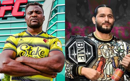 Francis Ngannou (L) and Jorge Masvidal (R) via Instagram @francisngannou and @gamebredfighter