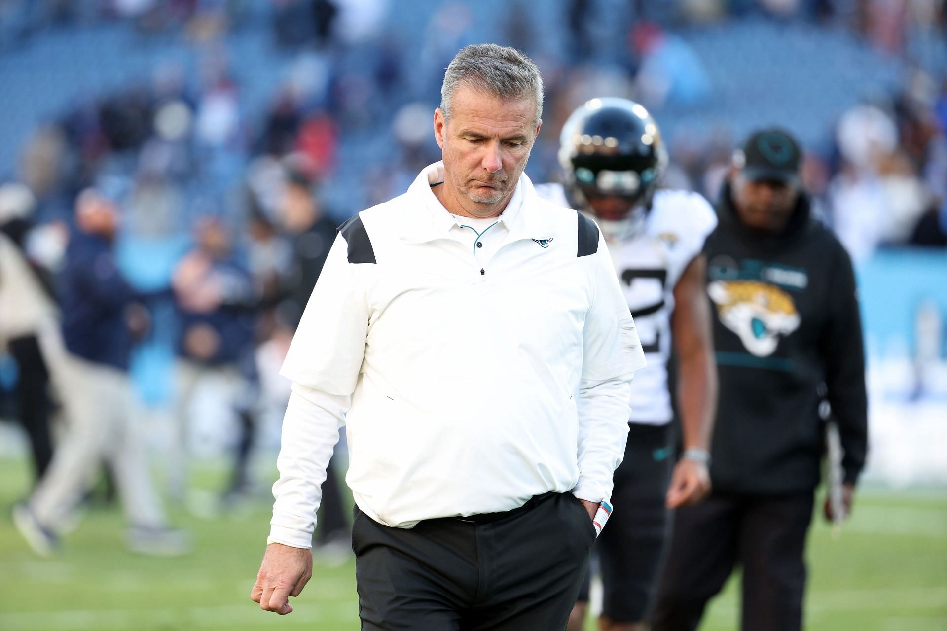 Jacksonville Jaguars head coach Urban Meyer after defeat to the Titans