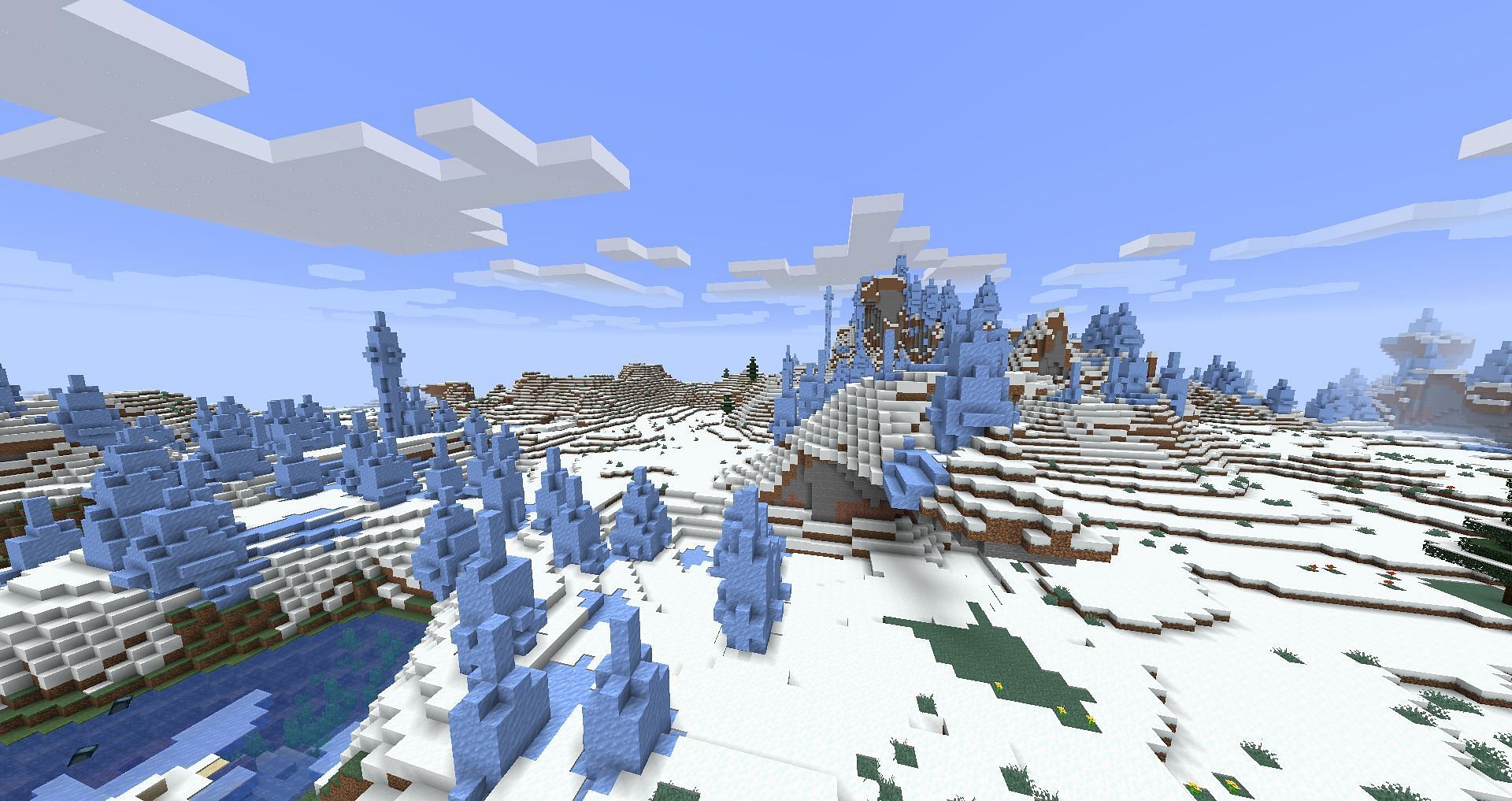 المسامير الجليدية (الصورة من Minecraft)