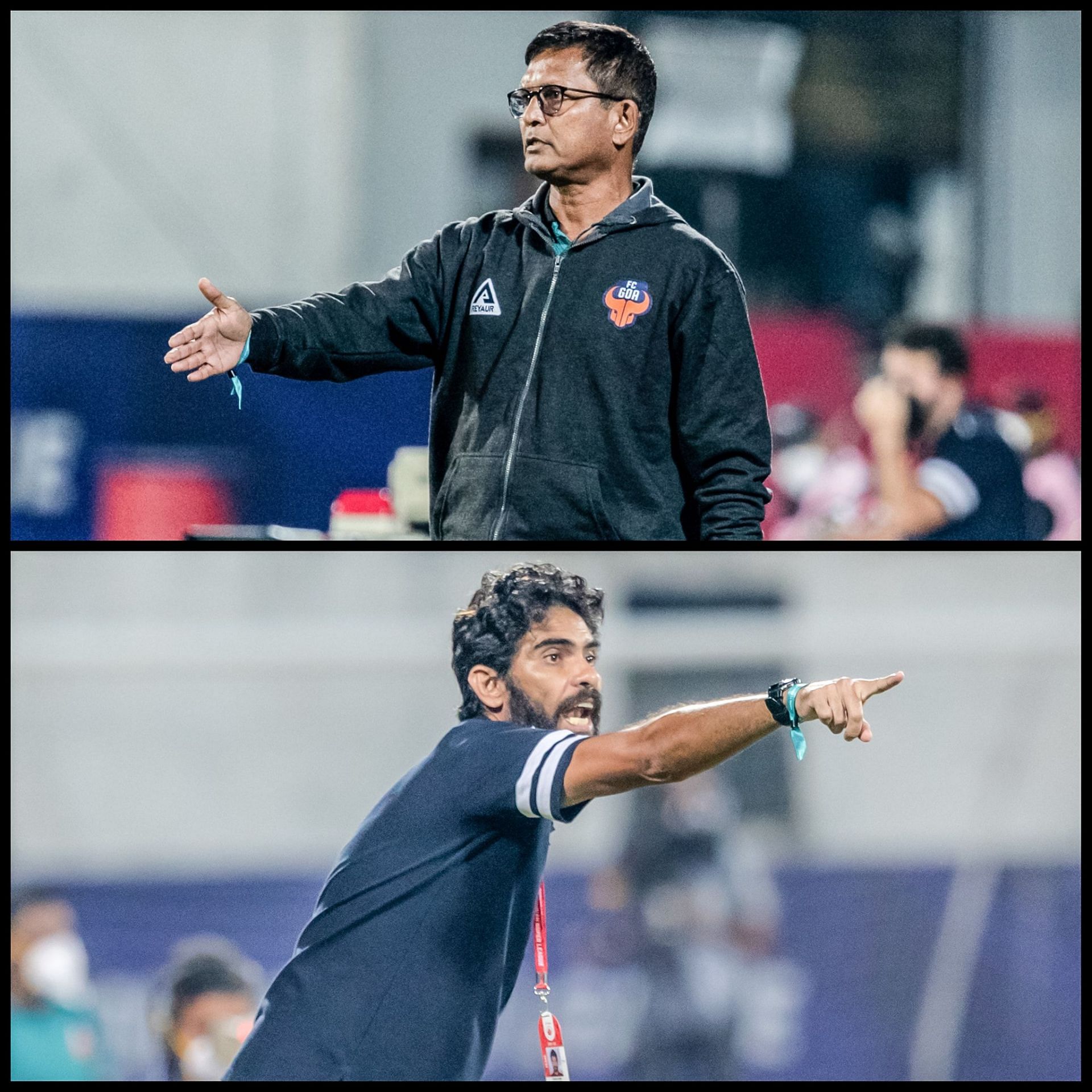 It was the first time two Indian head coaches faced each other in the ISL (Image courtesy: ISL Social media)