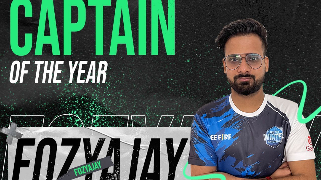 FozyAjay was Captain of the Year for the second consecutive year (Image via Free Fire Esports India/Facebook) 