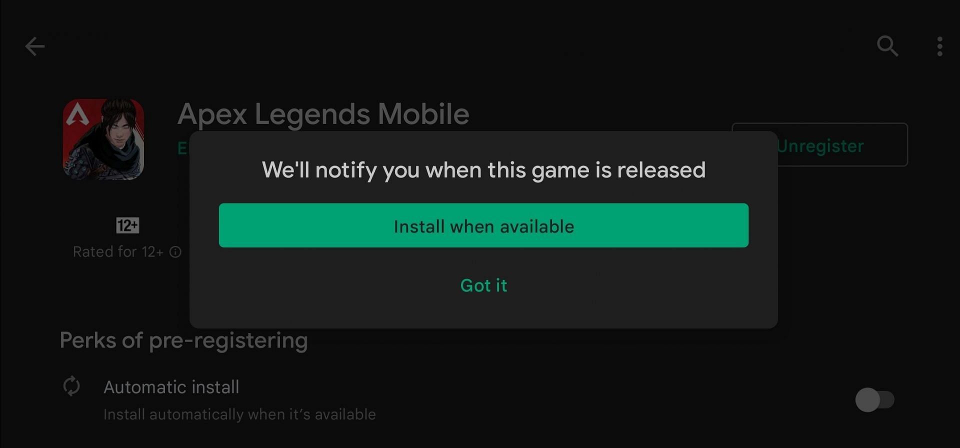 Apex Legends Mobile Pre-registration Android, Release date, playstore link